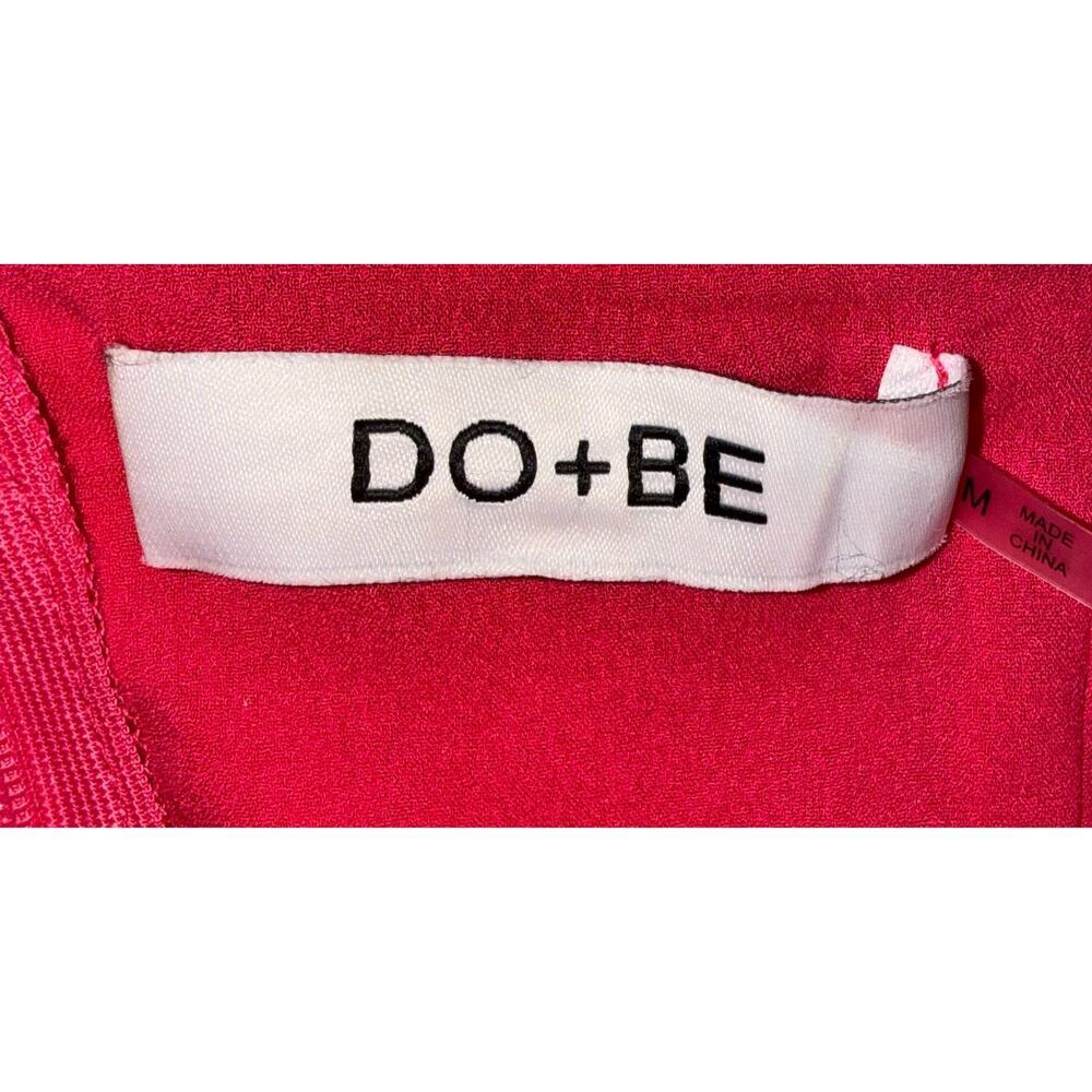 DO+BE Women's Hot Pink One Shoulder Ruffle Cocktail Party Dress‎ Size M - Picture 4 of 7